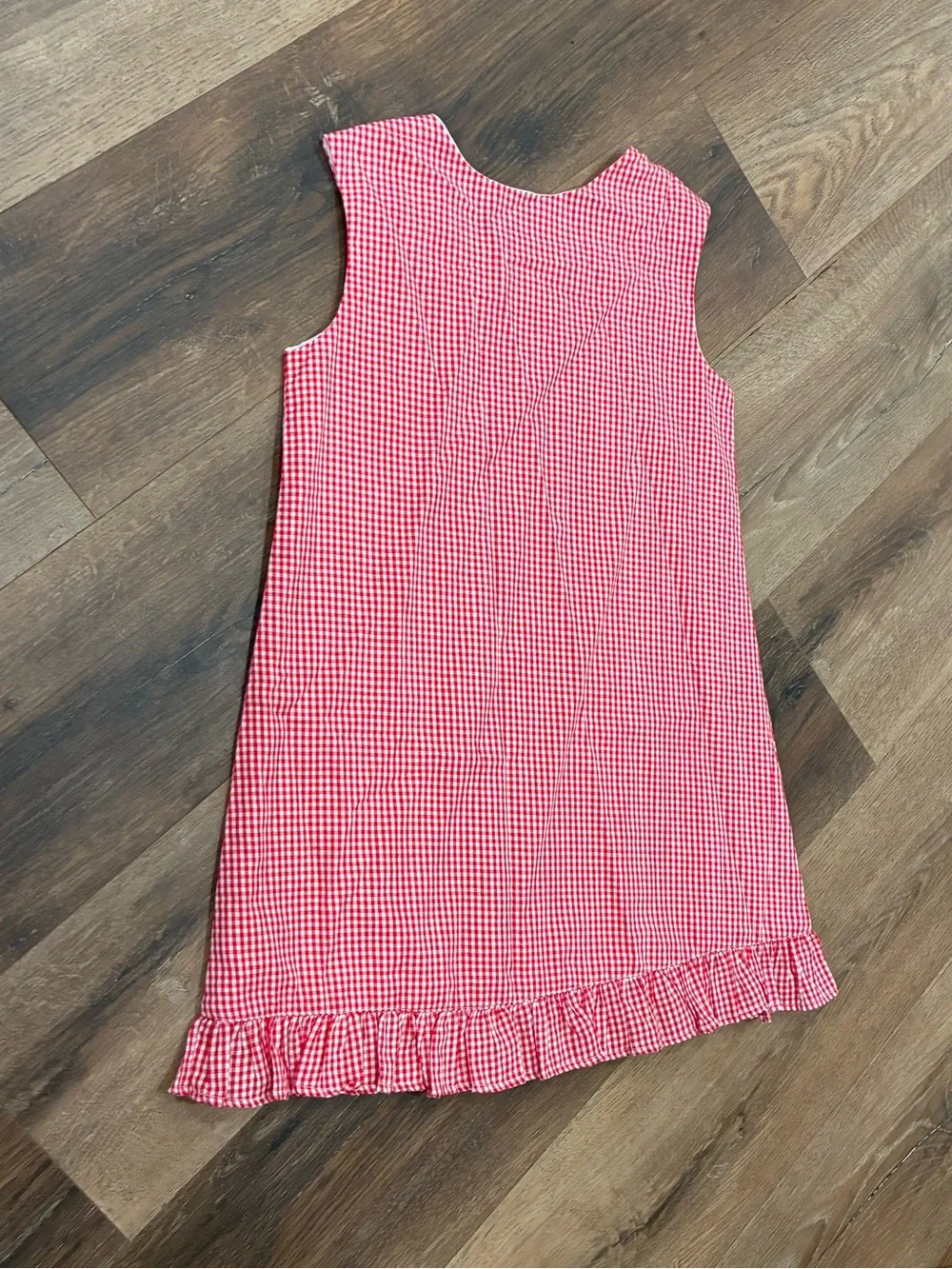 Smockadot Kids Red Gingham Matching Set Outfit Ruffle Pants Top Sports 7 Girl